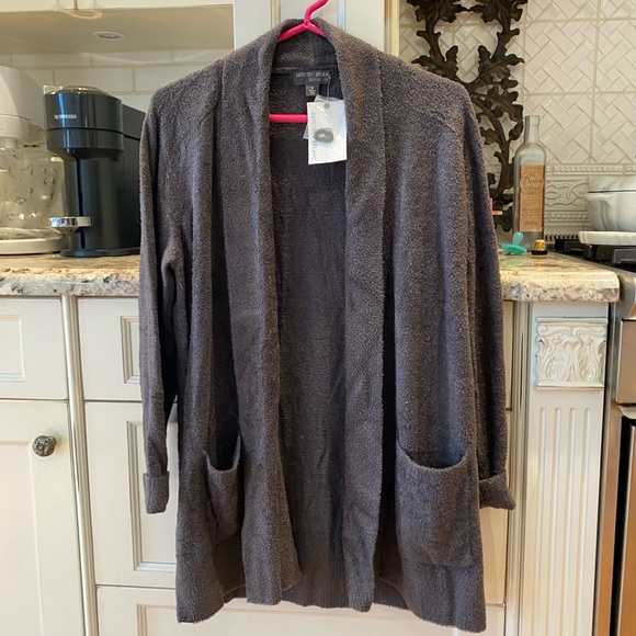 Barefoot Dreams cardigan. $65 mushroom / brown New with tags - Picture 2 of 3